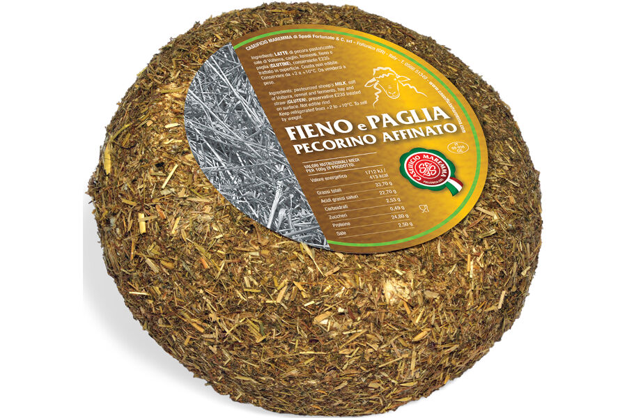 Pecorino maremma affinato con fieno e paglia (cod.186)